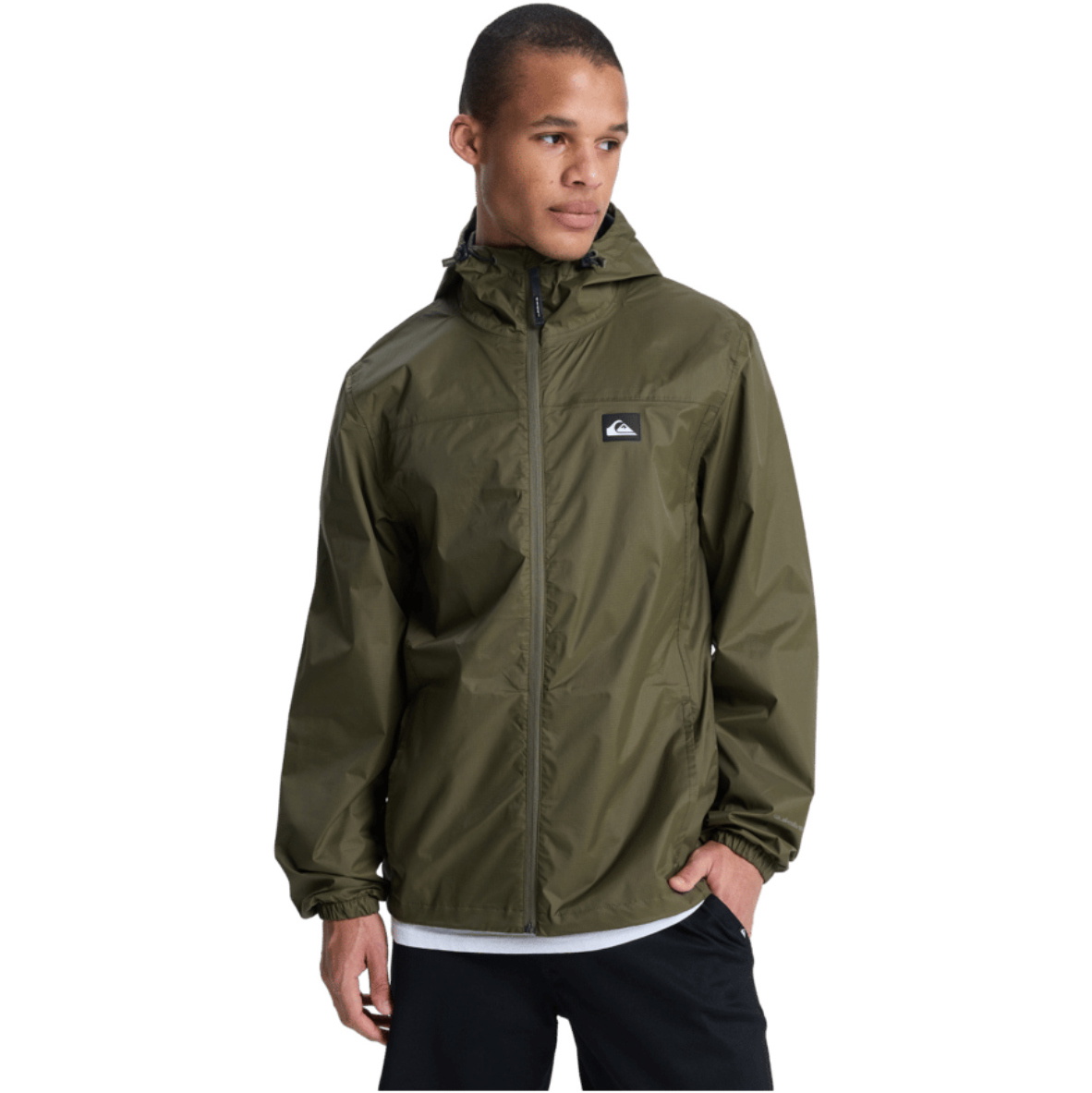 2026 Quiksilver Mens Overcast 3k Tape Waterproof Jacket EQYJK04214 - Grape Leaf